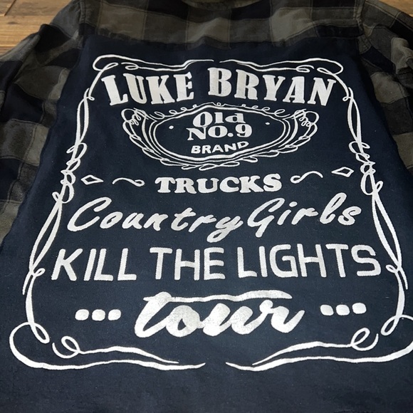 Custom Luke Bryan Flannel Shirt - Picture 3 of 5
